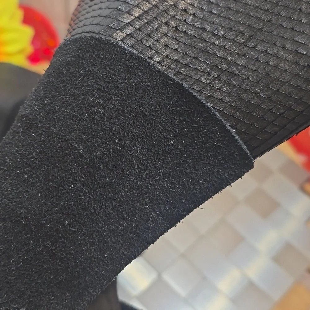 Mia Limited‎ Edition Rogue Black Textured Leather Booties
